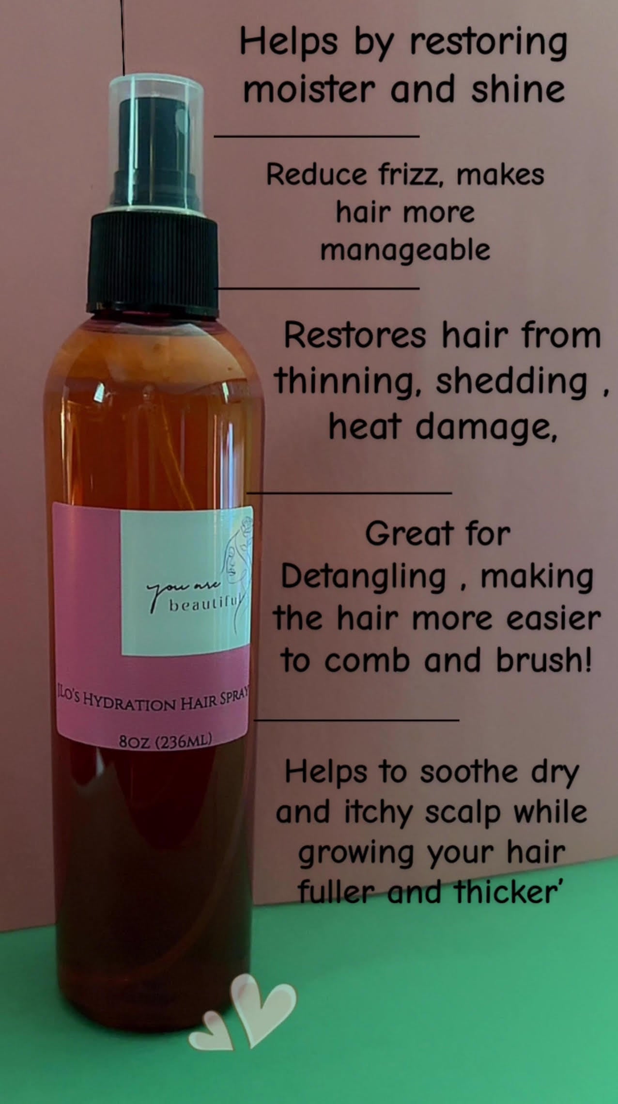 8oz Hydration Spray Hair Mist